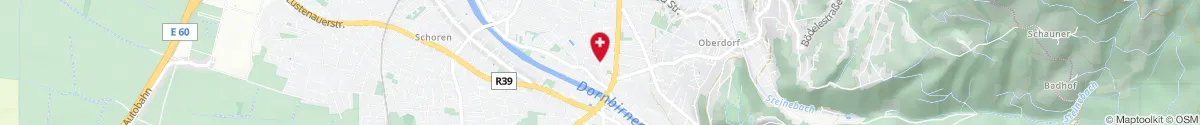 Kartendarstellung des Standorts für Salvator Apotheke in 6850 Dornbirn